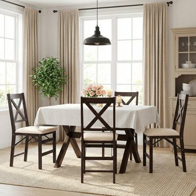 Padded Stackable Folding Dining Chairs Folding Chair Set