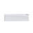 White Rectangular Ceramic Bathroom Vessel Sink with Drain Assembly