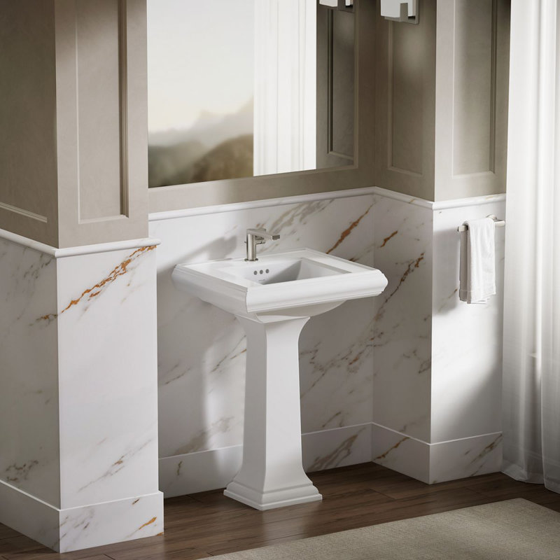 Memoirs® Bathroom Sink Pedestal, White