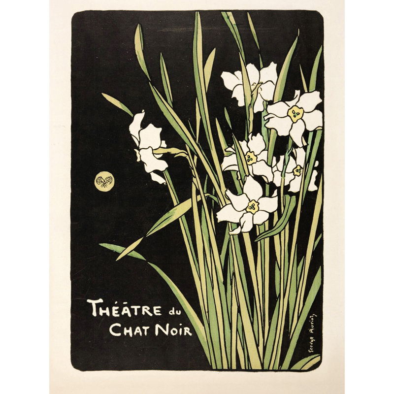 Auriol Program Cover Theatre Chat Noir - No Frame Art Prints