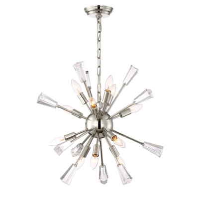 Muse 12 - Light Glass Sphere Chandelier