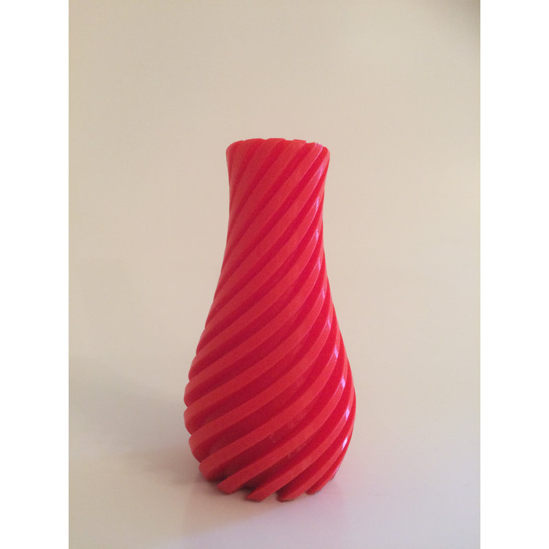 Allphin Handmade Table Vase, Red