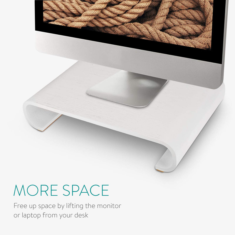 Kyzer Monitor Stand, White