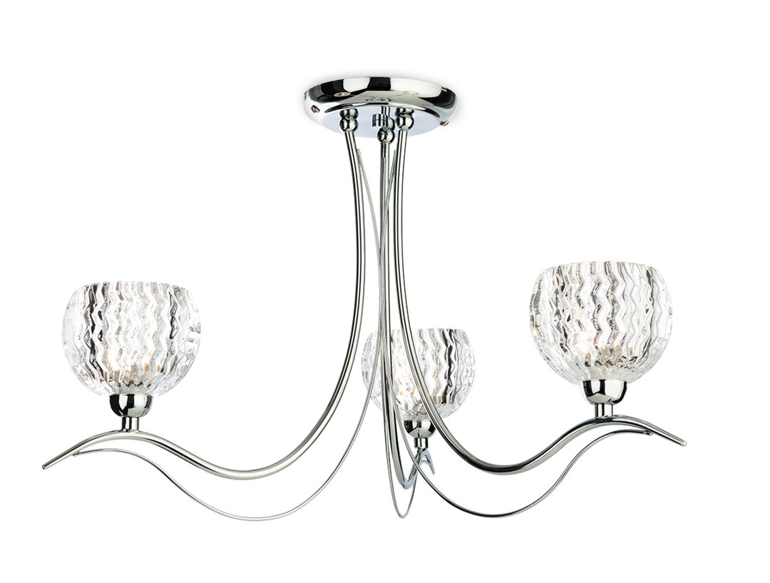 Crystal Semi Flush Mount