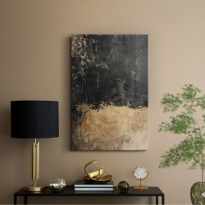 ABSTRACT Series CCCCXXI - Toile tendue avec châssis de qualité supérieure - Prêt à être accroché, H 12 po x l 8 po