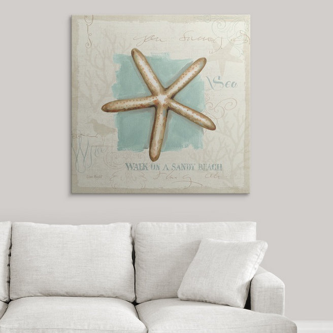 « iv » par lisa audit, impression Coastal Jewel, H 35 po x l 35 po x P 1,5 po, Toile