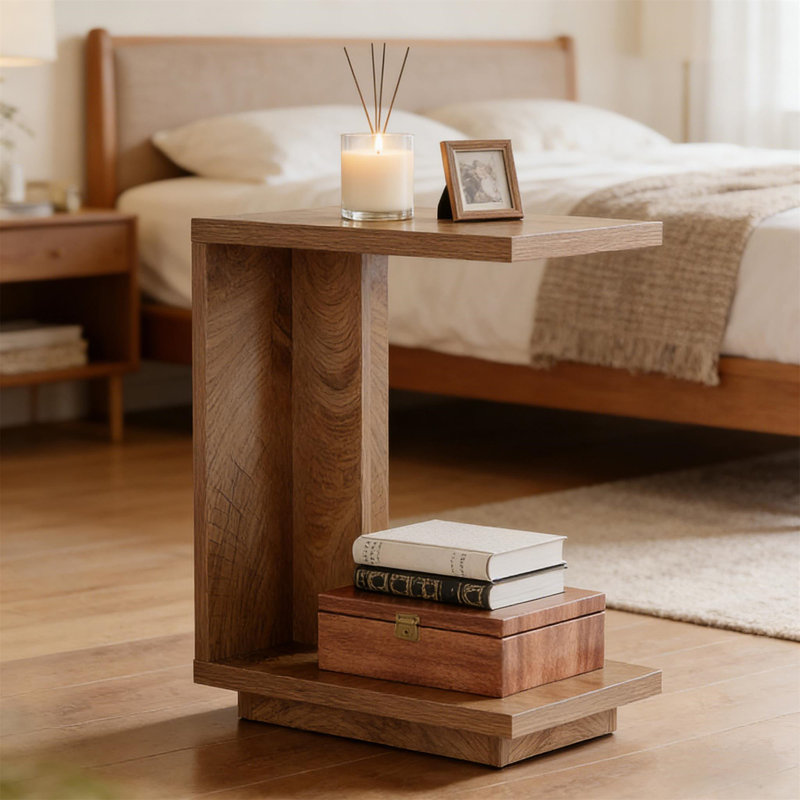 C-Shaped Bedside Table