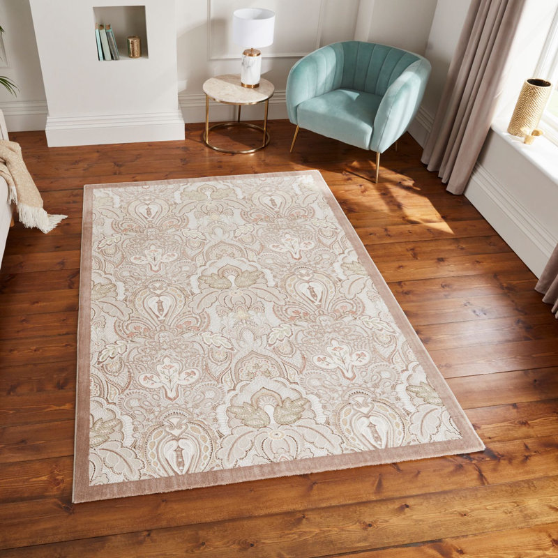 Laurence Llewelyn-Bowen Cathkin Damask Rug, Rectangle 120cm x 170cm