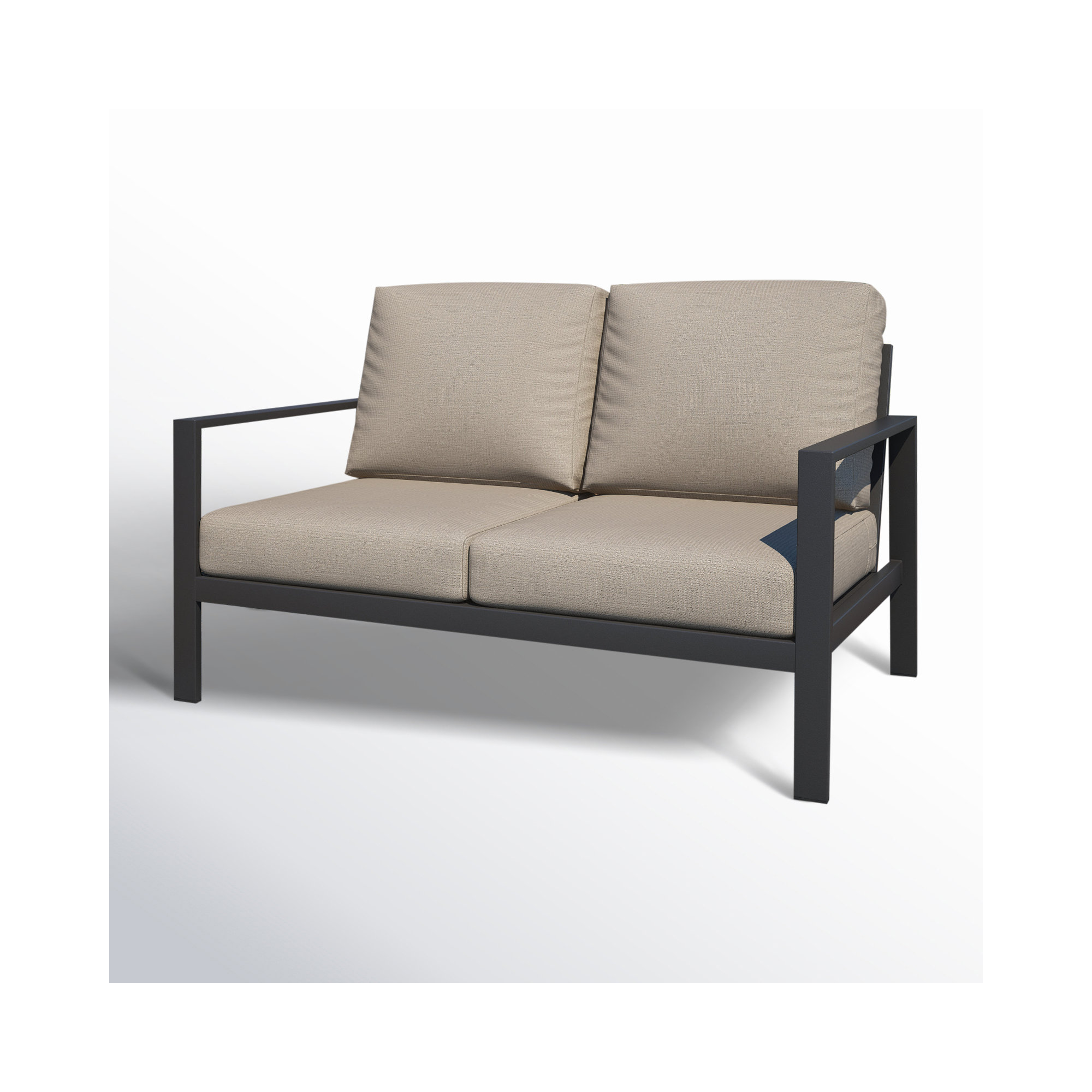 Townsend Sofa Seating Group with Sunbrella® Cushions, Cast Silver Sunbrella®, Gray
