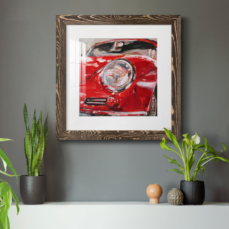 Collection Sportscar I-Premium, reproduction encadrée - prête à être accrochée, H 34,5 po x l 34,5 po x P 1 po, Cadre noyer