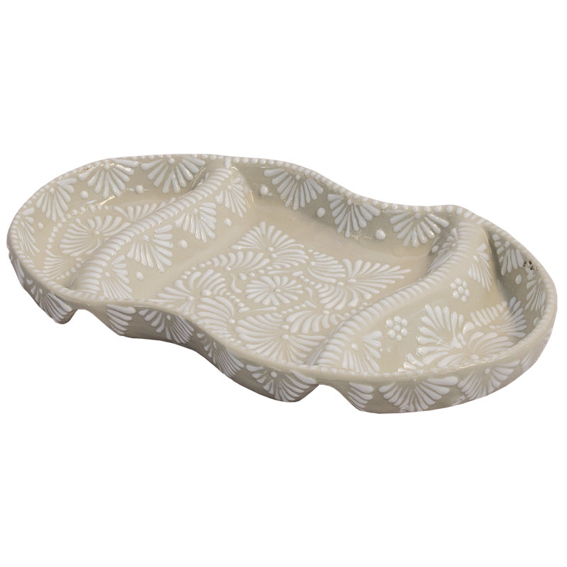 High Quality Talavera Segmented Appetizer Plate