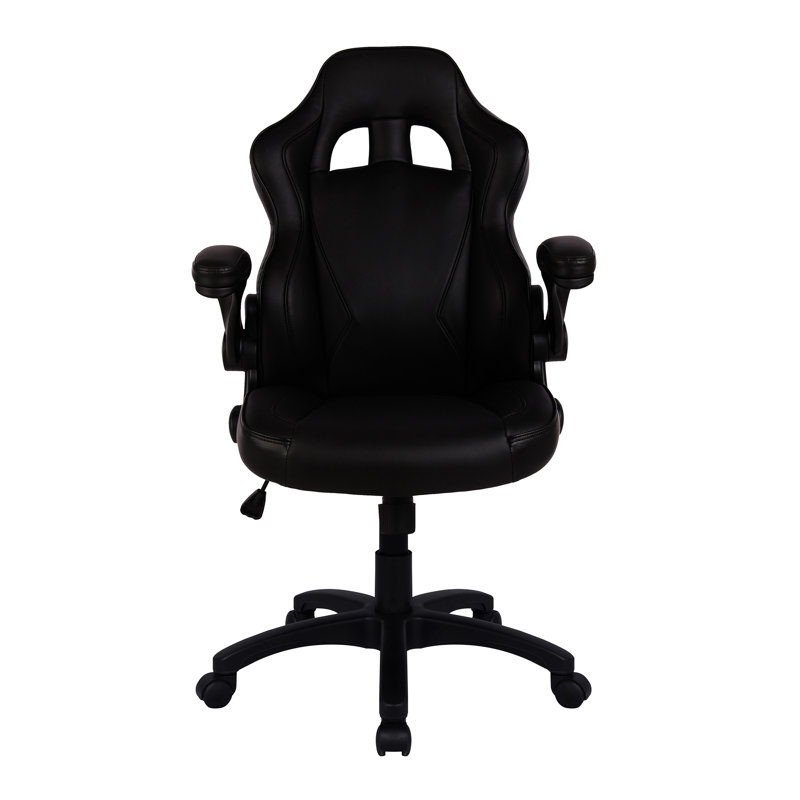 Zipcode Design Ottman Adjustable Ergonomic Faux Leather PC & Racing Game Chair, Black