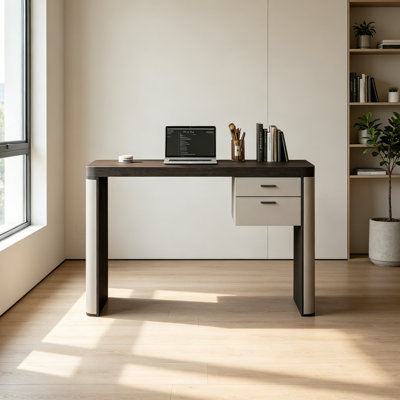 Nouvelle table d'ordinateur de bureau haut de gamme à 2 tiroirs
