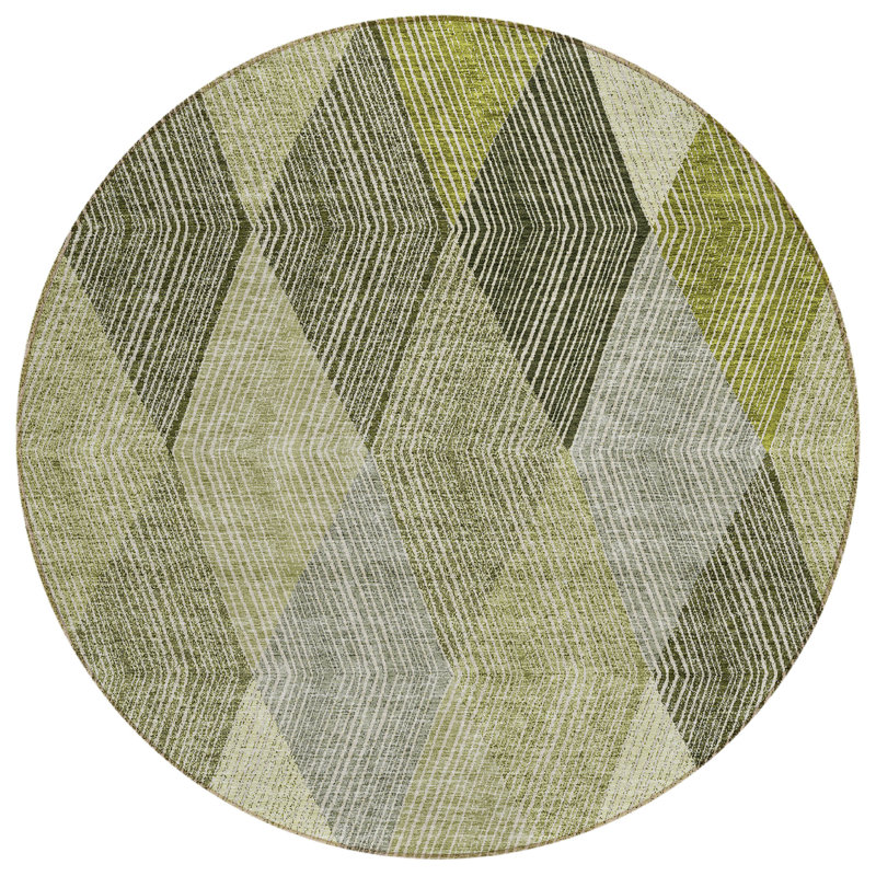 Tapis Aquaisha avec envers antidérapant, Rond 8 pi