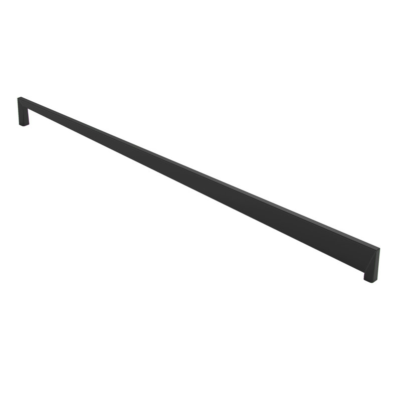 Poignée barre 17 5/8" au centre Orvietto, H 0,25 po x l 17,63 po x P 1 po, Noir