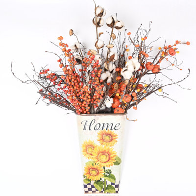 Arrangements floraux artificiels en automne
