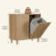 Panier à linge incliné avec panier intérieur amovible, panier à linge dissimulé, armoire de rangement pour salle de bain, support de rangement domestique autoportant