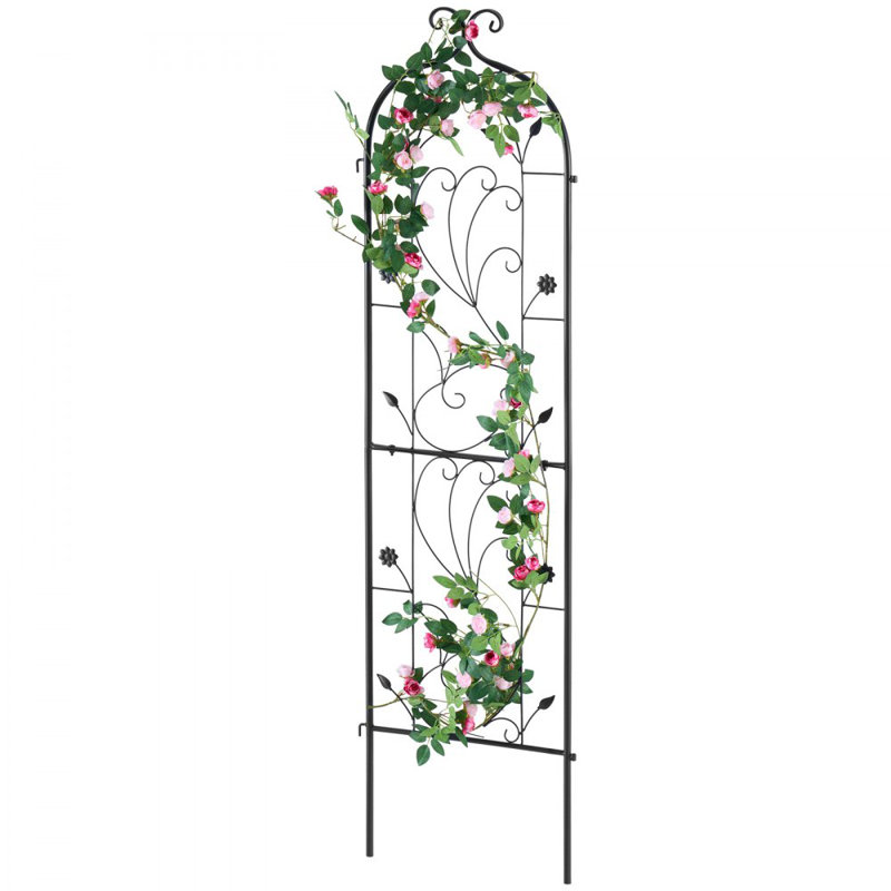 Treillis de jardin en métal pour plante grimpante supportant 60 x 15 po antirouille