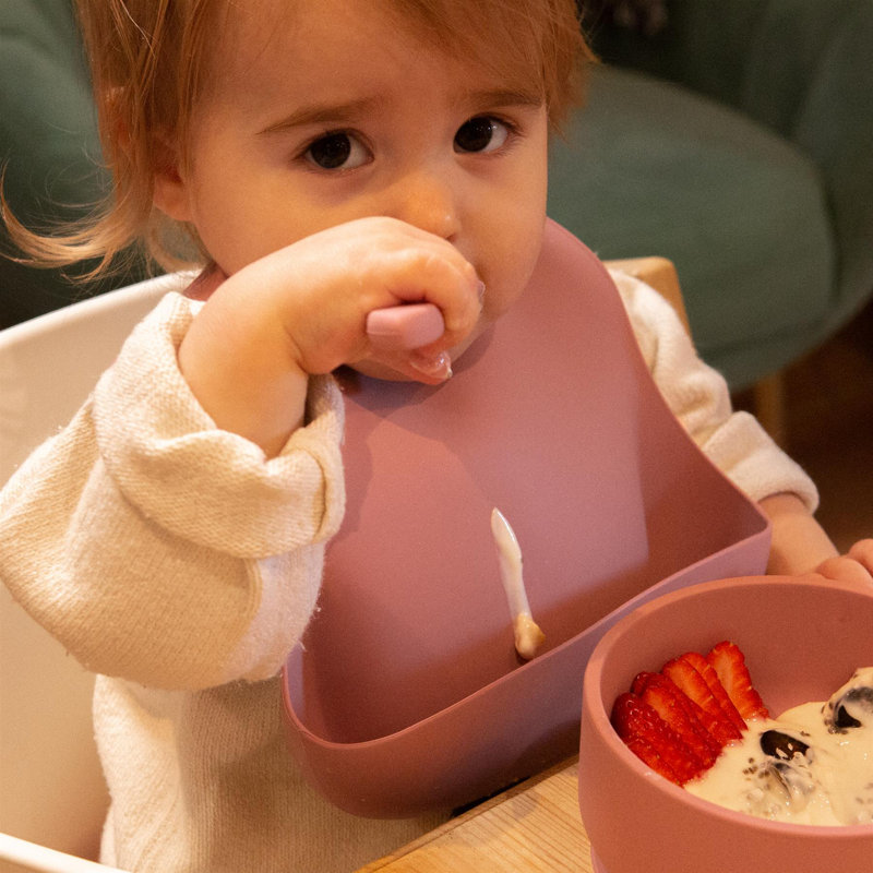 Solid Colour Bib Apron, Pink