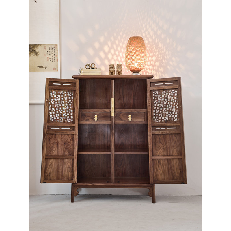 Nouveau meuble d'appoint évidé de style chinois