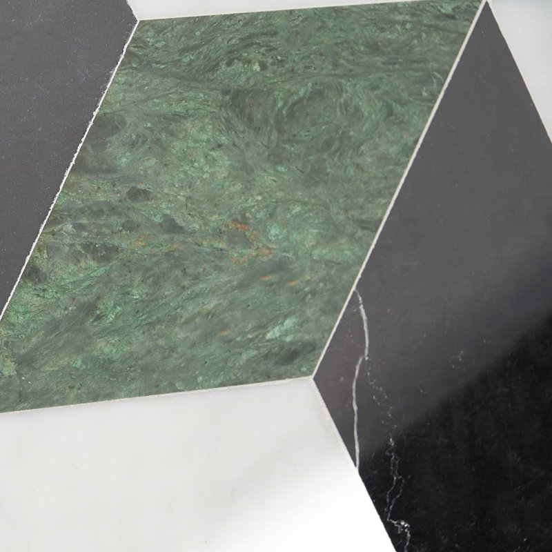 Havasar 8x9 Hexagon Polished Marble Mosaic Tile