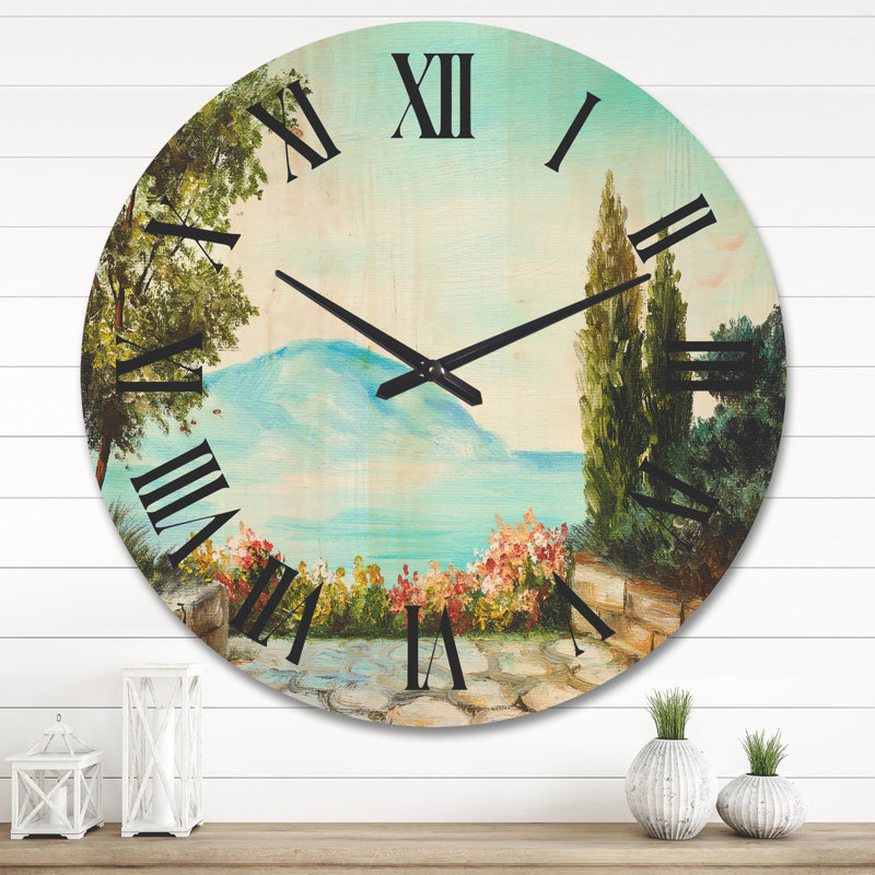 Horloge murale en bois, Grand
