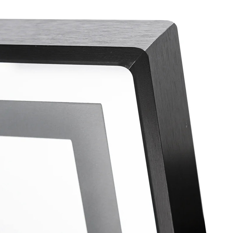 Miroir de sol 64 pouces avec gradateur noir et vertical à DEL