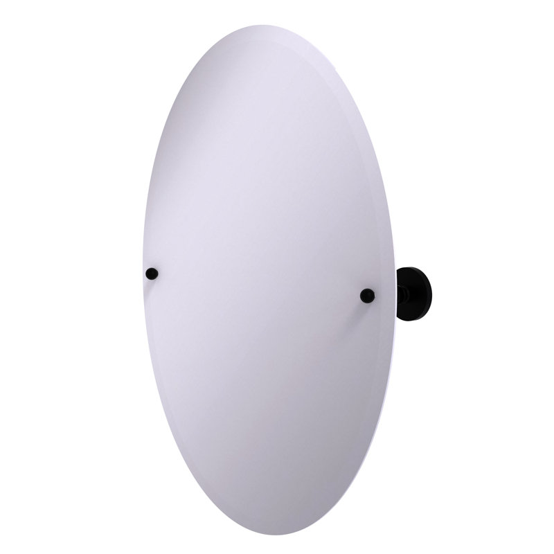 Amini Metal Wall Mirror, Matte Black