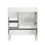 Meuble-lavabo blanc 30 po. Armoire de rangement abondante - 1 porte à fermeture douce et 3 tiroirs