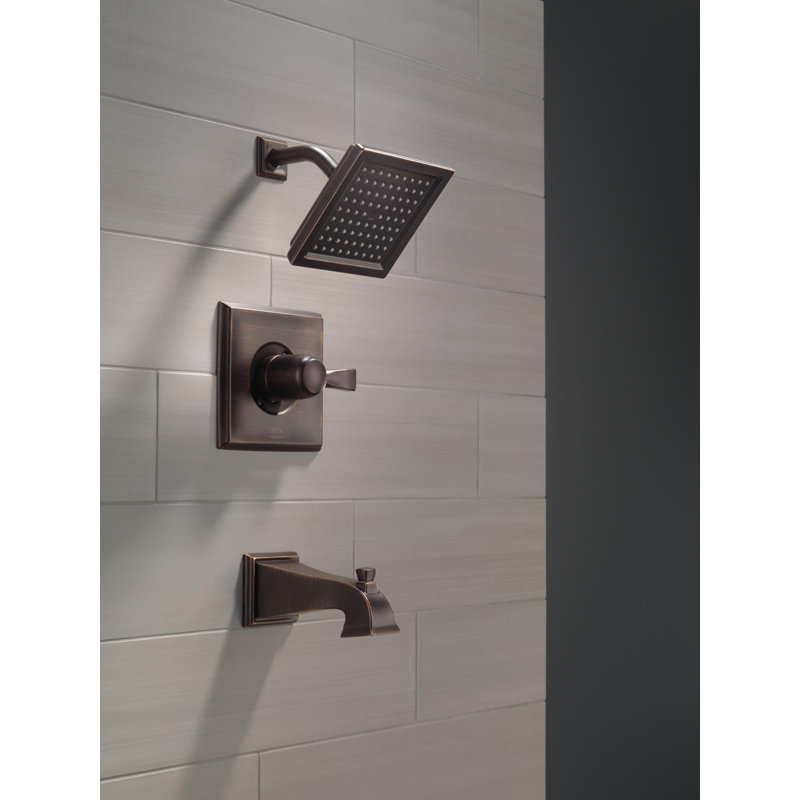 Dryden 14 Series Single-Function Tub Shower Faucet Set, Shower Valve Trim Kit, Venetian Bronze