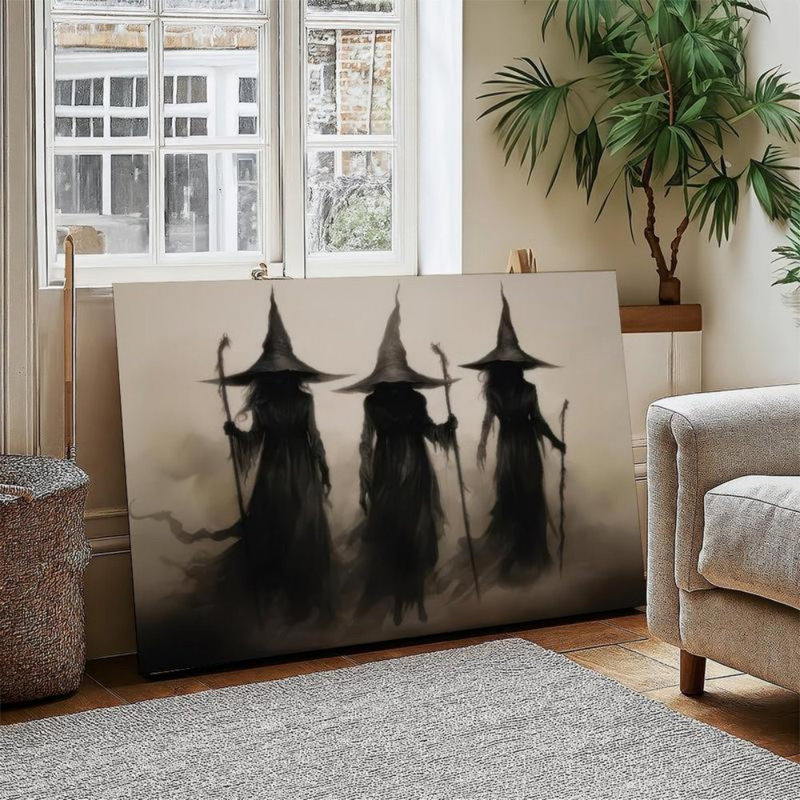 Impression sur toile Gothic Mysterious Three Witches - Urban Studio, 40*28 inch(100*70*2cm)