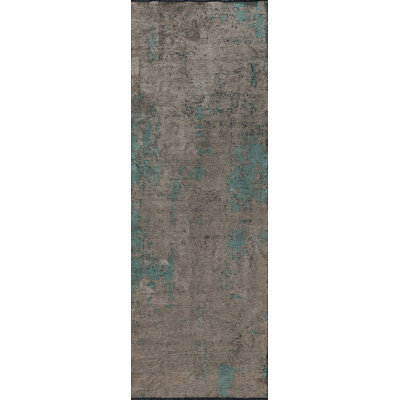 Tapis gris / turquoise Rapture