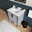 30 po De salle de bain gris foncé avec miroir 28 et rangement grandiose-2009069541