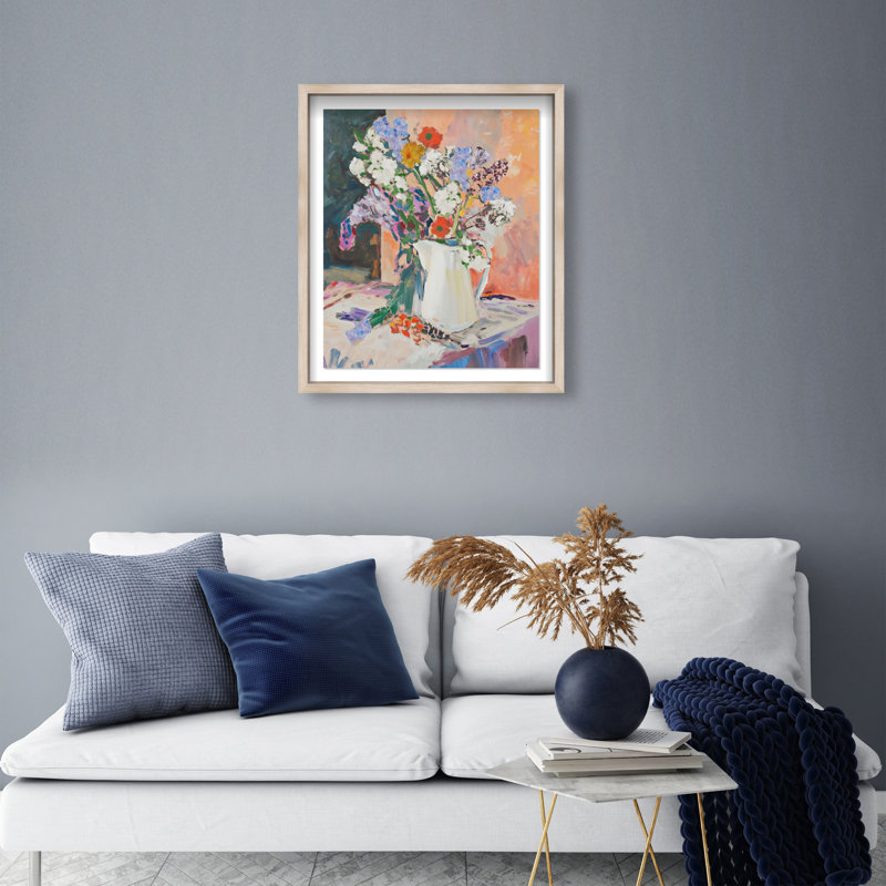 Ridgeway Still Life Lilac Shadowbox Floral & Botanical Print by Oliver Gal, Black Frame, 16 x 20, 25.5"H x 21.5"W