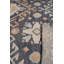 Tapis noir en laine noué à la main 8 pi x 8 pi