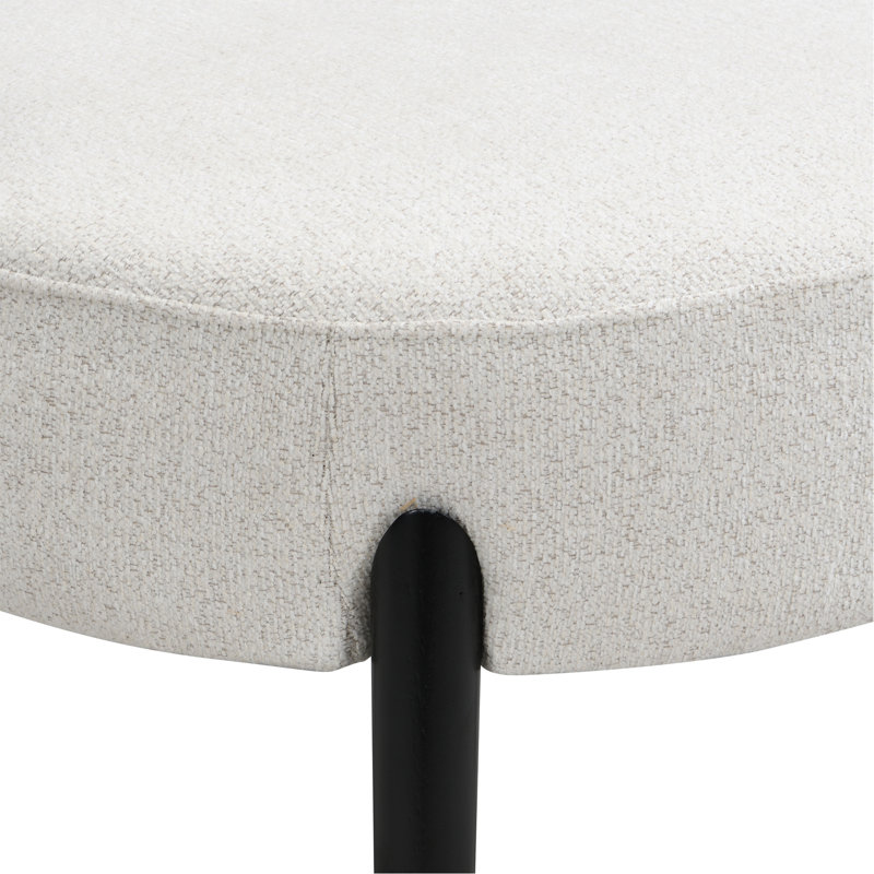 Chaise d'appoint rembourrée, chaises de salon modernes, fauteuil de lecture pour chambre à coucher au soleil, beige, supporte 300 lb