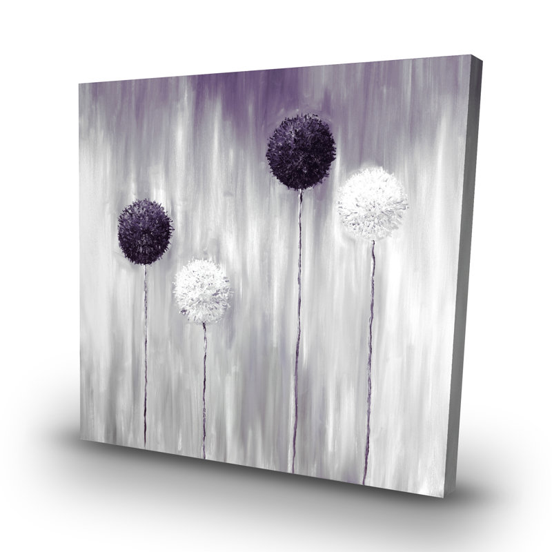 allium flowers - 32"x32" art on canvas