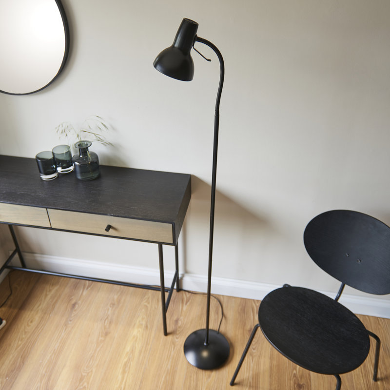 Eichler 160cm Matt Black Paint Task Floor Lamp