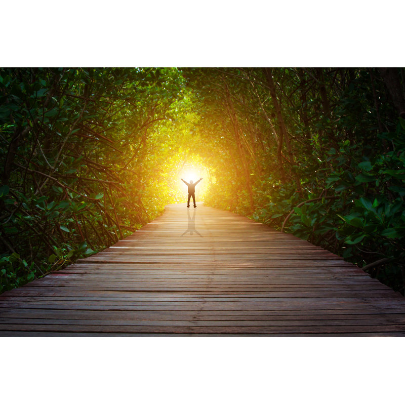 Tunnel - Photographie sur toile tendue, H 8 po x l 12 po x P 1,25 po