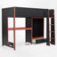 Wood Loft Bed With Built-In Desk, LED Lights And Storage-791196633