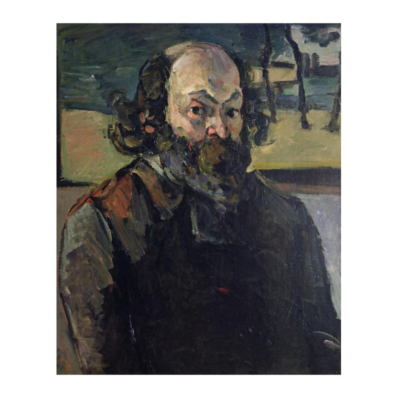 Autoportrait Paul Cézanne, estampe numérique, H 28 po x l 22 po
