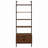 Metal Frame Bookcase, 4-shelf Storage Wall Bookshelf