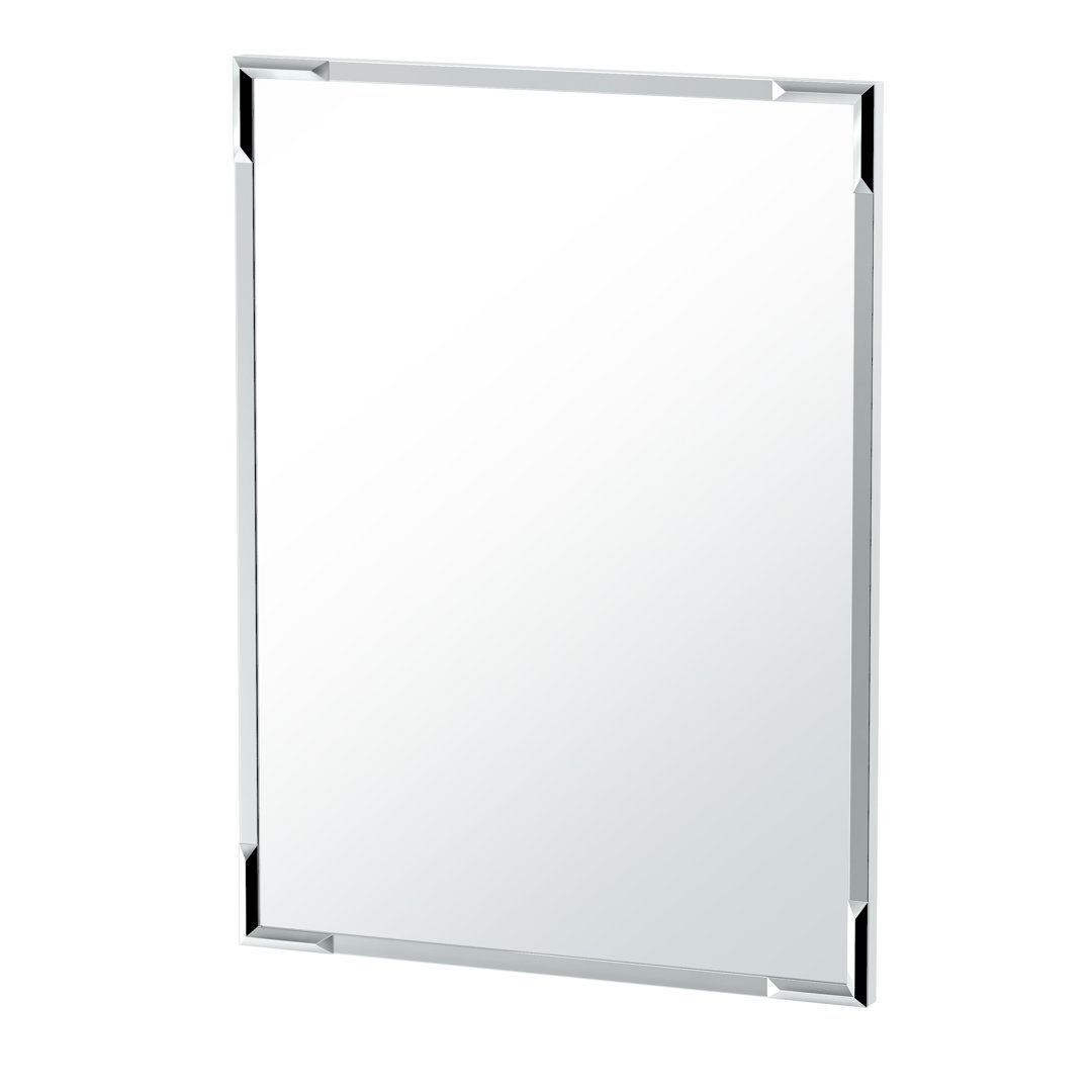 Framed Flush Wall Mount Rectangle Bathroom Vanity Mirror | Mount Landscape or Portrait Gatco