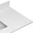 60" Quartz Single Bathroom Vanity Top with Sink（No Cabinet)