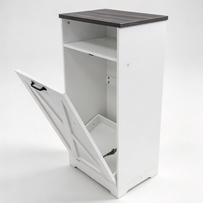 Poubelle basculante de 15 gallons avec système anti-basculement