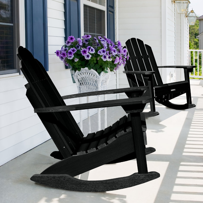 Chaise berçante Anette Classic, Noir