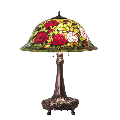 31" High Tiffany Rosebush Table Lamp