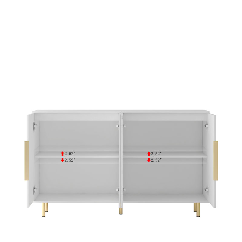 Buffet bas de style moderne, Blanc