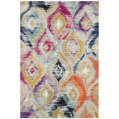 Nistler Area Rug In Grey Multi