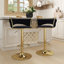 Ensemble de 2 tabourets de bar pivotants en velours noir (ensemble de 2)-1386445491-1397216874